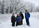Cub Scout Hike in the Snow