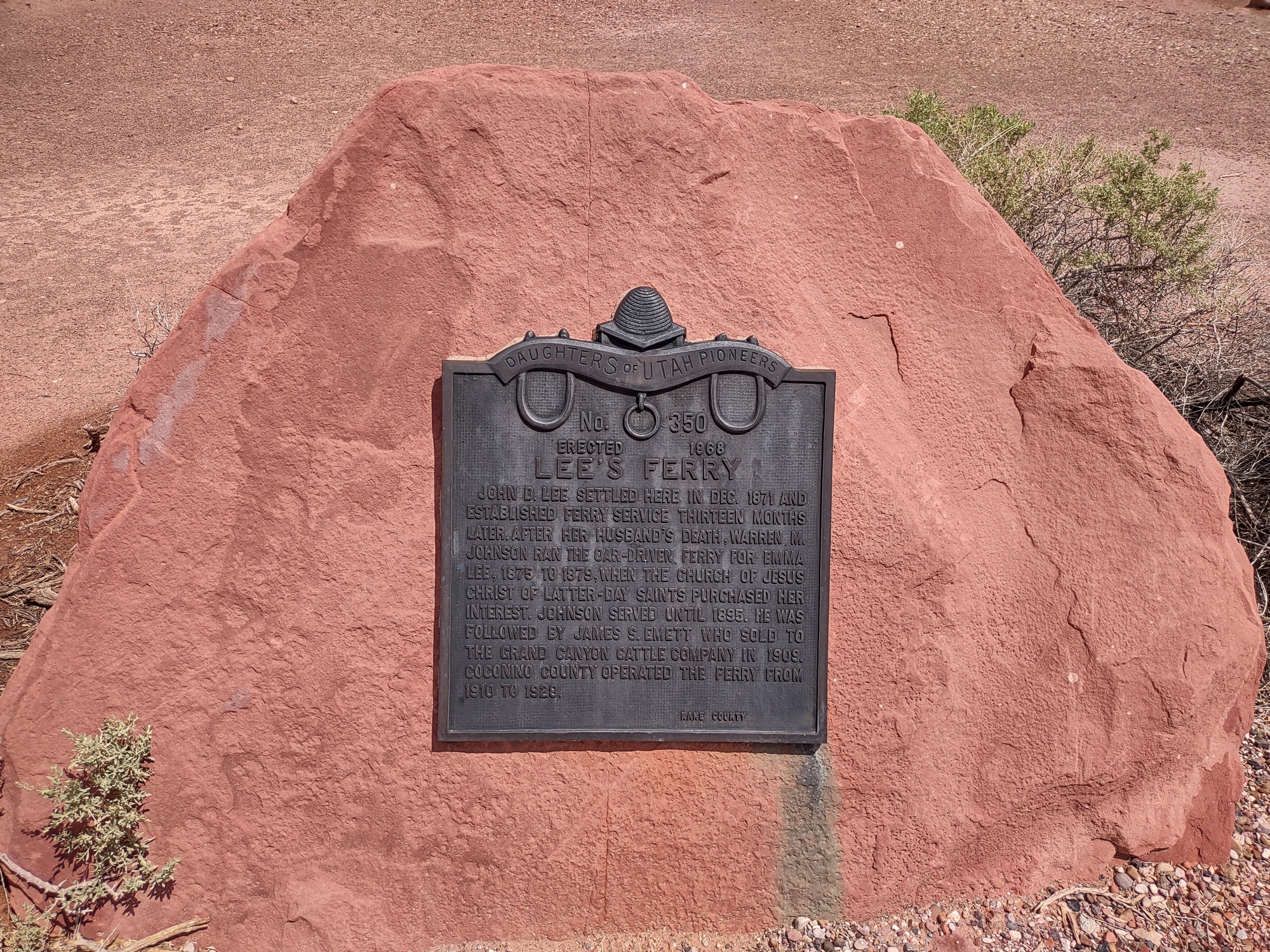 Lees Ferry Sign