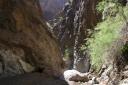walking up a canyon along colorado