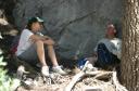 Dad and Mel resting