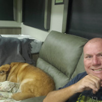 Camping with Scott, age 11